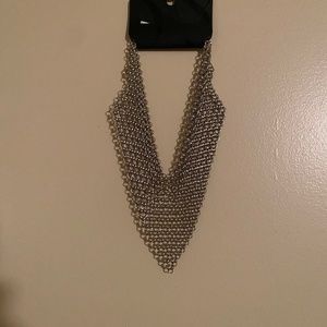 Silver Drape Necklace